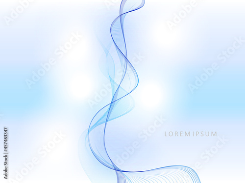 Blue light background, abstract vertical minimal wave patterns with subtle texture