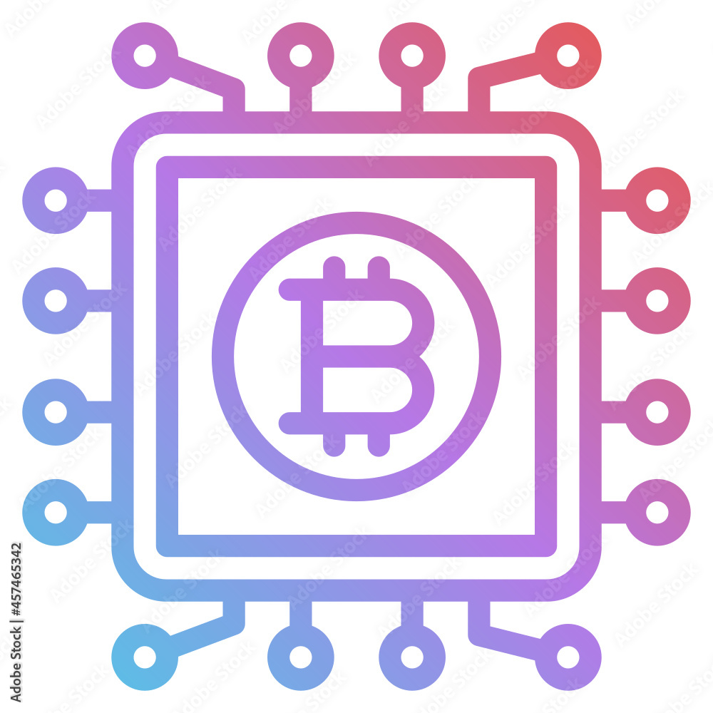 chip gradient icon chip gradient icon
