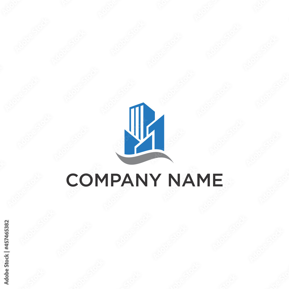 Building logo design vector editable resizable EPS 10