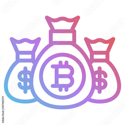 moneybag gradient icon