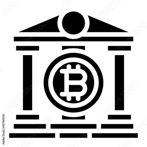 bank glyph icon photo