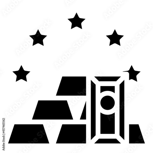 gold glyph icon