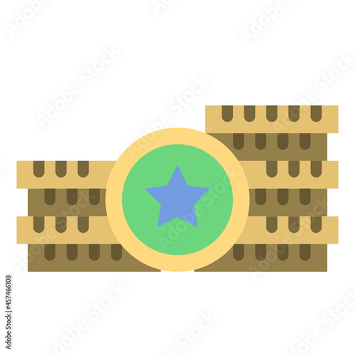 token flat icon