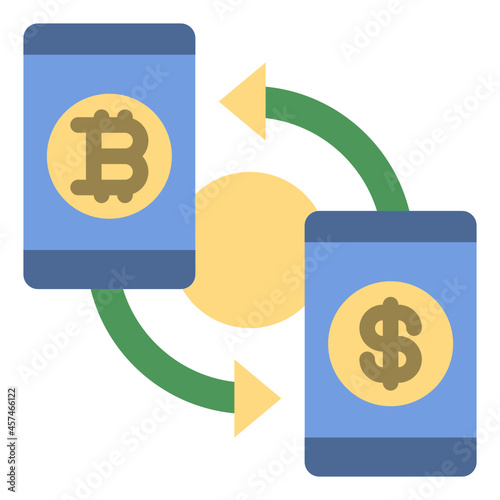 transaction flat icon