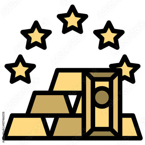 gold line icon