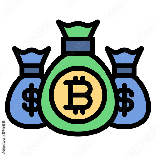 moneybag line icon