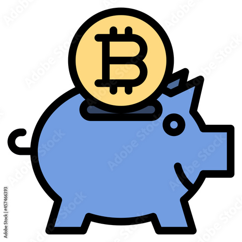 piggybank line icon