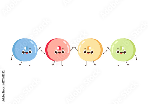 Cereal cartoon vector. Cereal character design.
