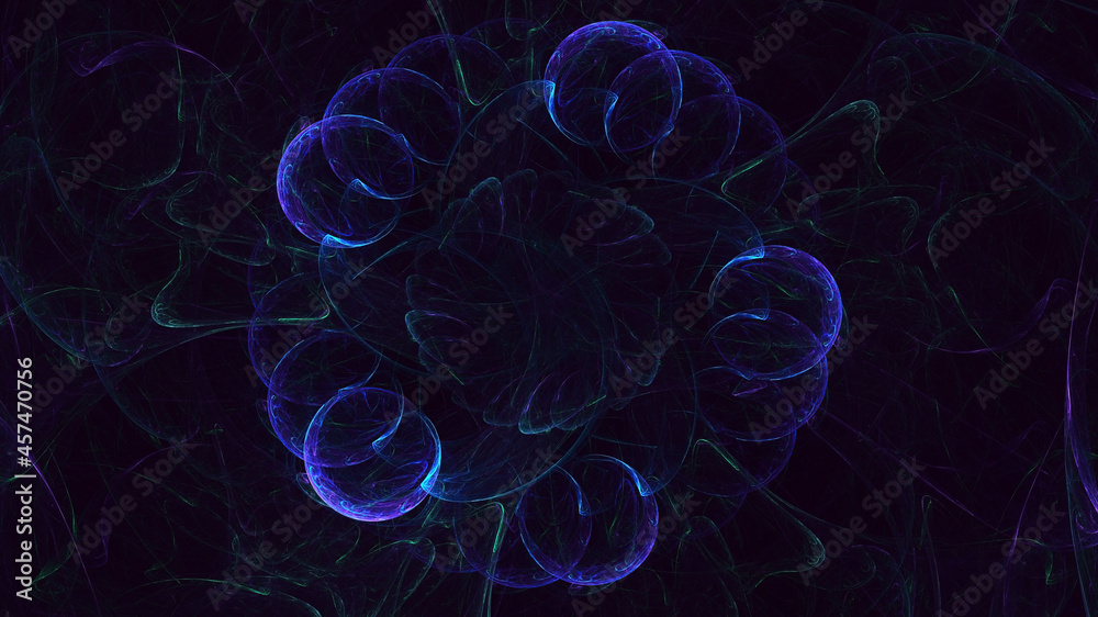 3D rendering abstract mandala fractal background 3D rendering abstract mandala fractal background
