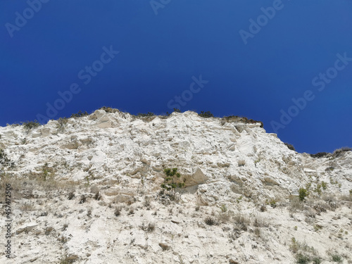 Rock under the beautiful blue sky