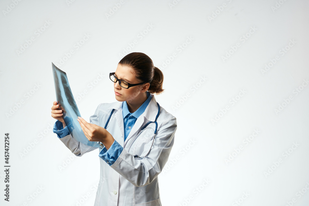 doctor in white coat examination Professional hospital work doctor in white coat examination Professional hospital work