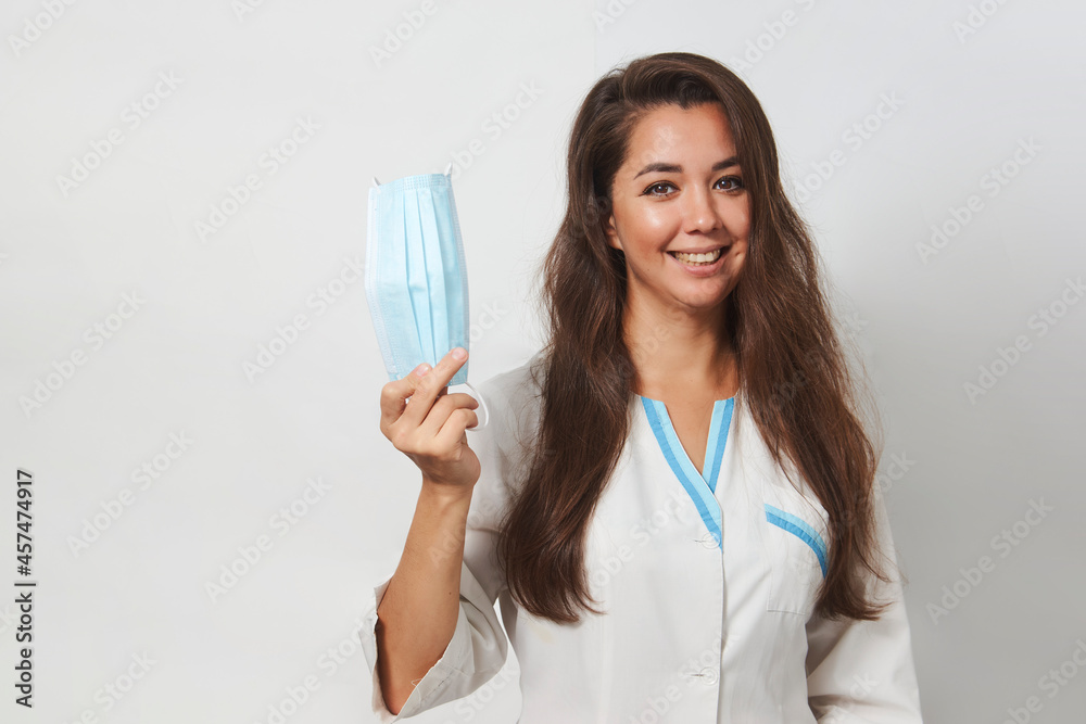 Doctor wearing medical mask, close-up portrait Doctor wearing medical mask, close-up portrait