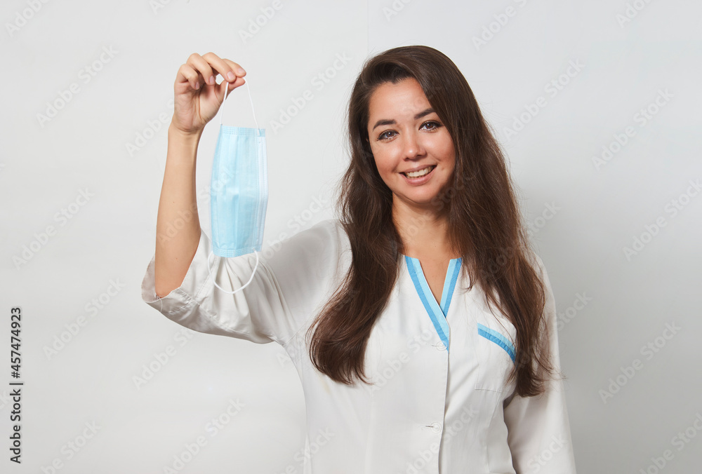 Doctor wearing medical mask, close-up portrait Doctor wearing medical mask, close-up portrait