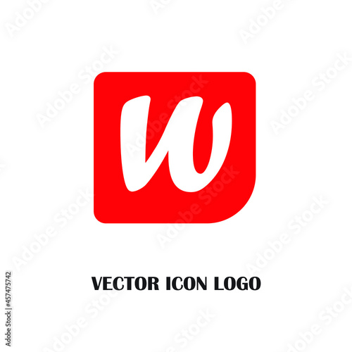 Letter W logo icon design template elements
