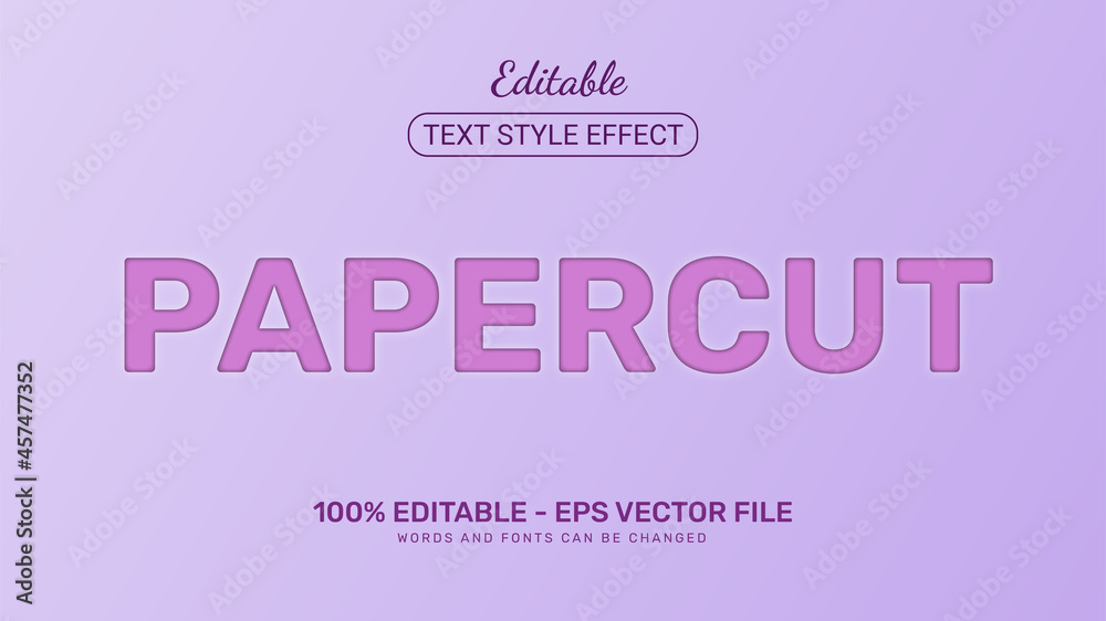 Papercut Text Style Effect Fully Editable Vector File Papercut Text Style Effect Fully Editable Vector File