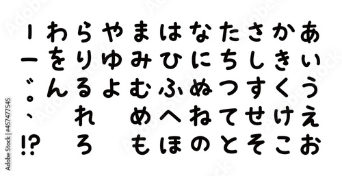 かわいい丸ひらがな