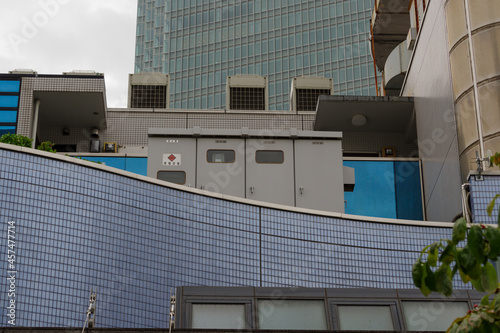 Scenery of large streets and narrow alleys in Akasaka, Tokyo, Japan photo