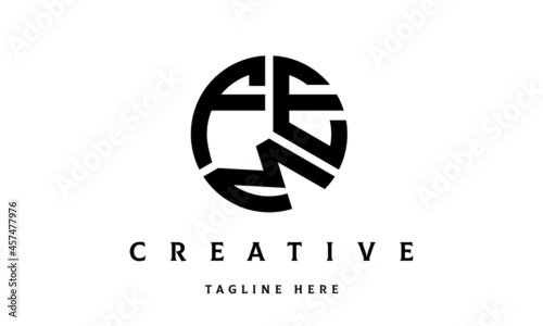 FEM creative circle three letter logo