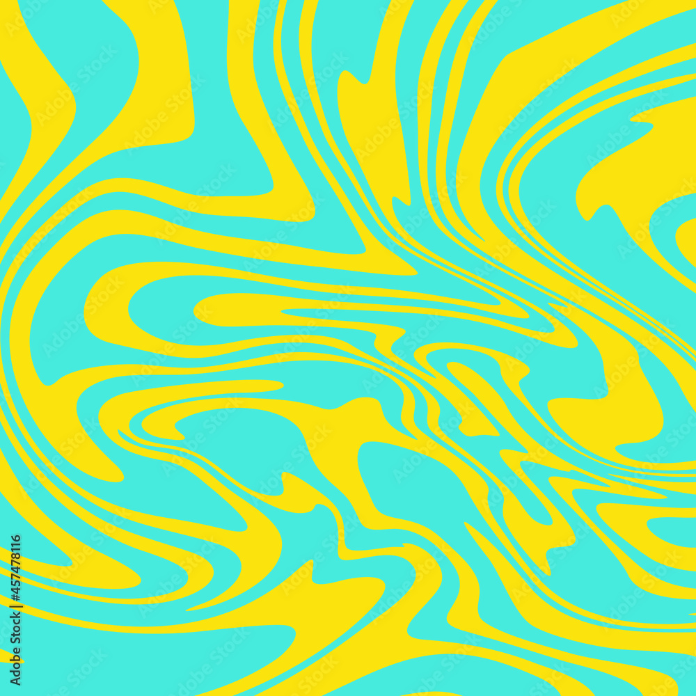 vector art liquid marble yellow and blue tosca color combination