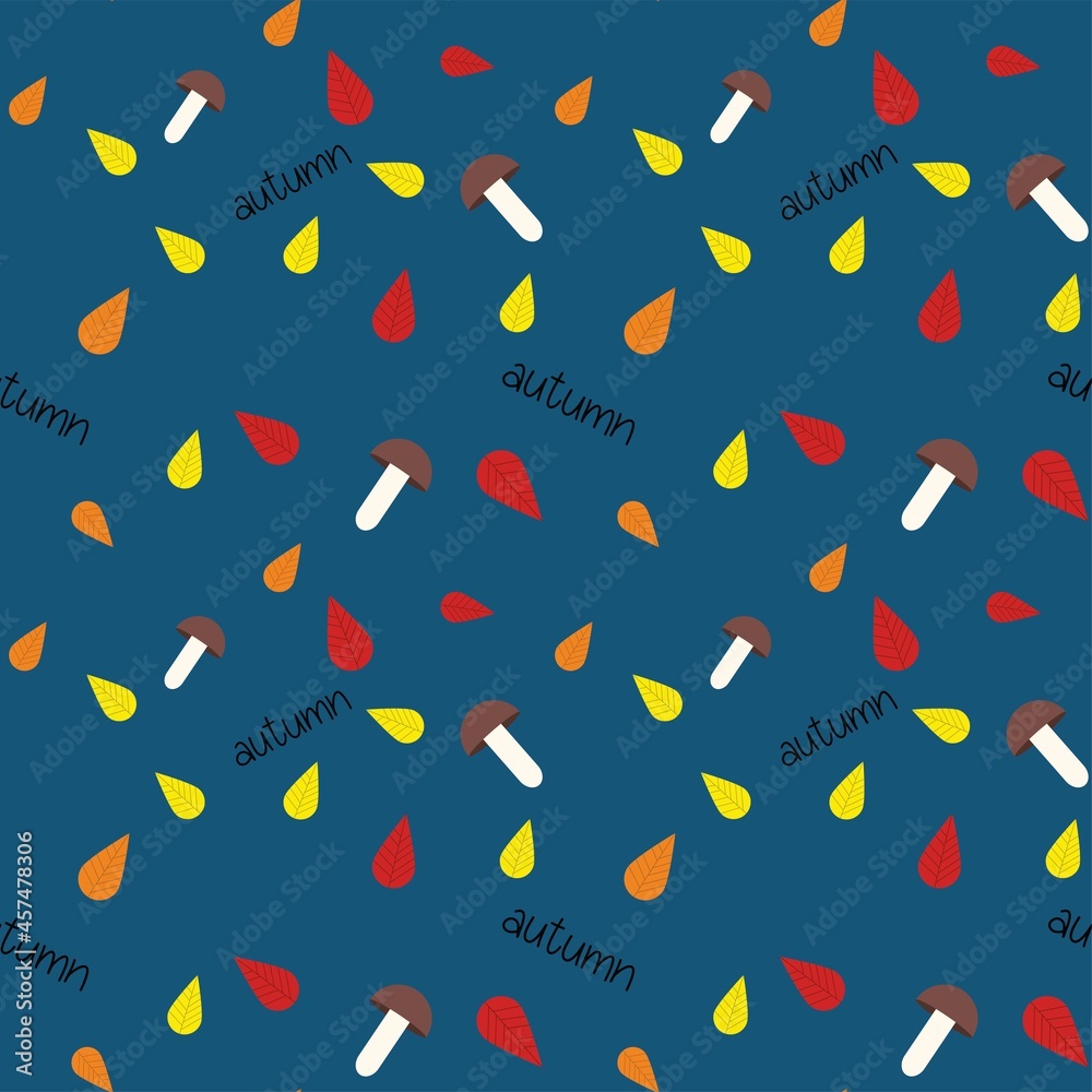 Vector autum pattern of items. Vector autum pattern of items.
