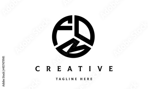 FOB creative circle three letter logo