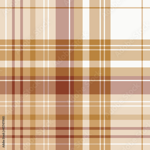Seamless pattern in light autumn colors for plaid, fabric, textile, clothes, tablecloth and other things. Vector image.