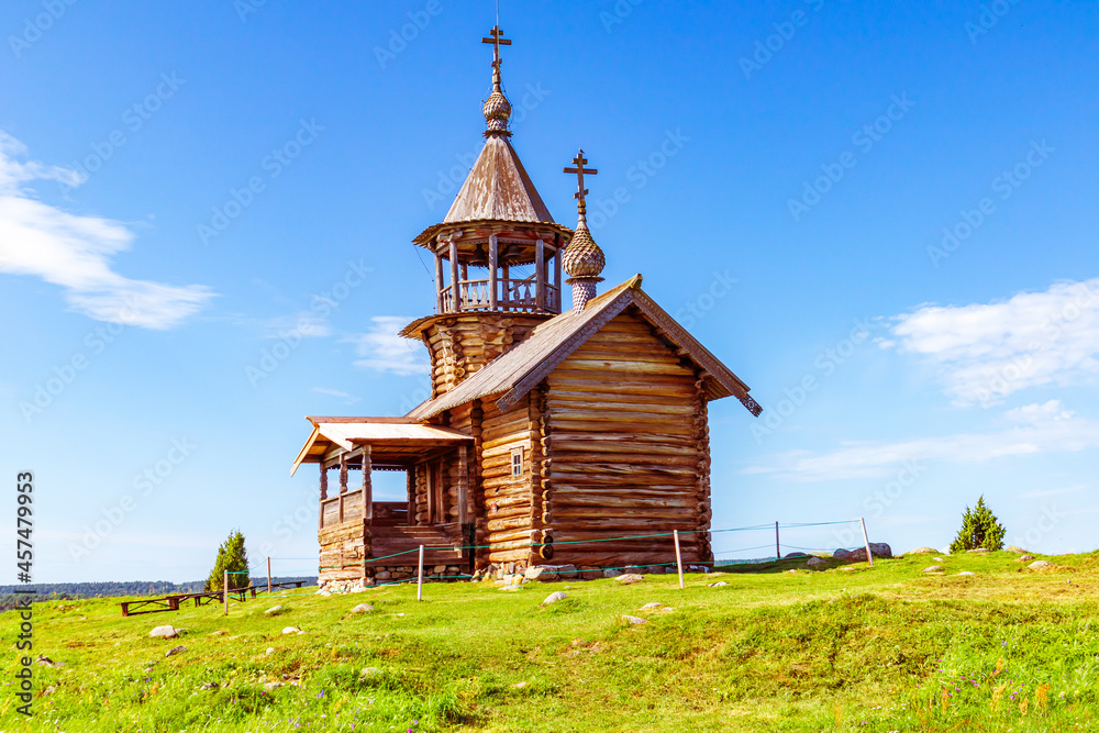 Monuments of wooden architecture. Kizhi Island, Karelia, Russia. Monuments of wooden architecture. Kizhi Island, Karelia, Russia.