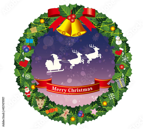 メリークリスマス　リース