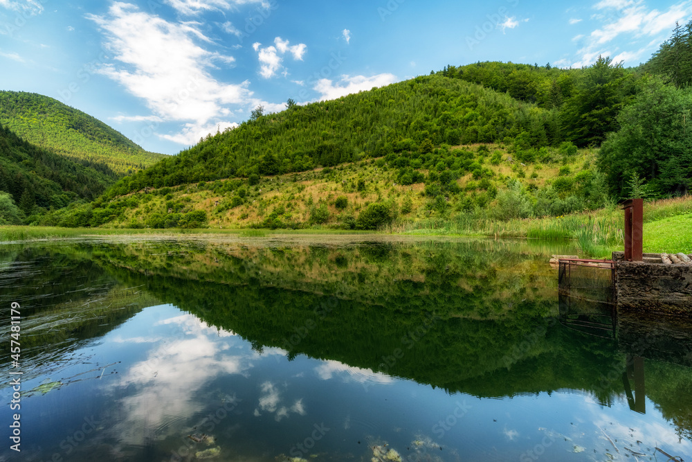 Reflection on water surface