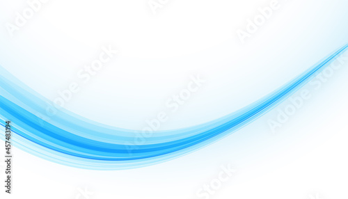 abstract blue wave smooth background