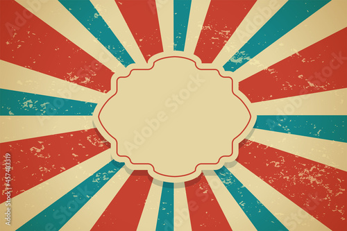 vintage sunburst classic background design