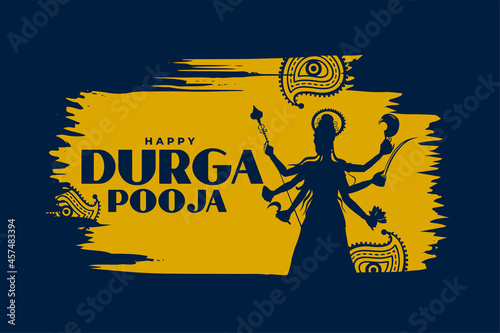 happy durga puja festival celebration background