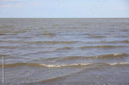 simple background of the sea with no people and no boats