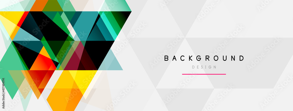 Mosaic triangles geometric background. Techno or business concept, pattern for wallpaper, banner, background, landing page Mosaic triangles geometric background. Techno or business concept, pattern for wallpaper, banner, background, landing page