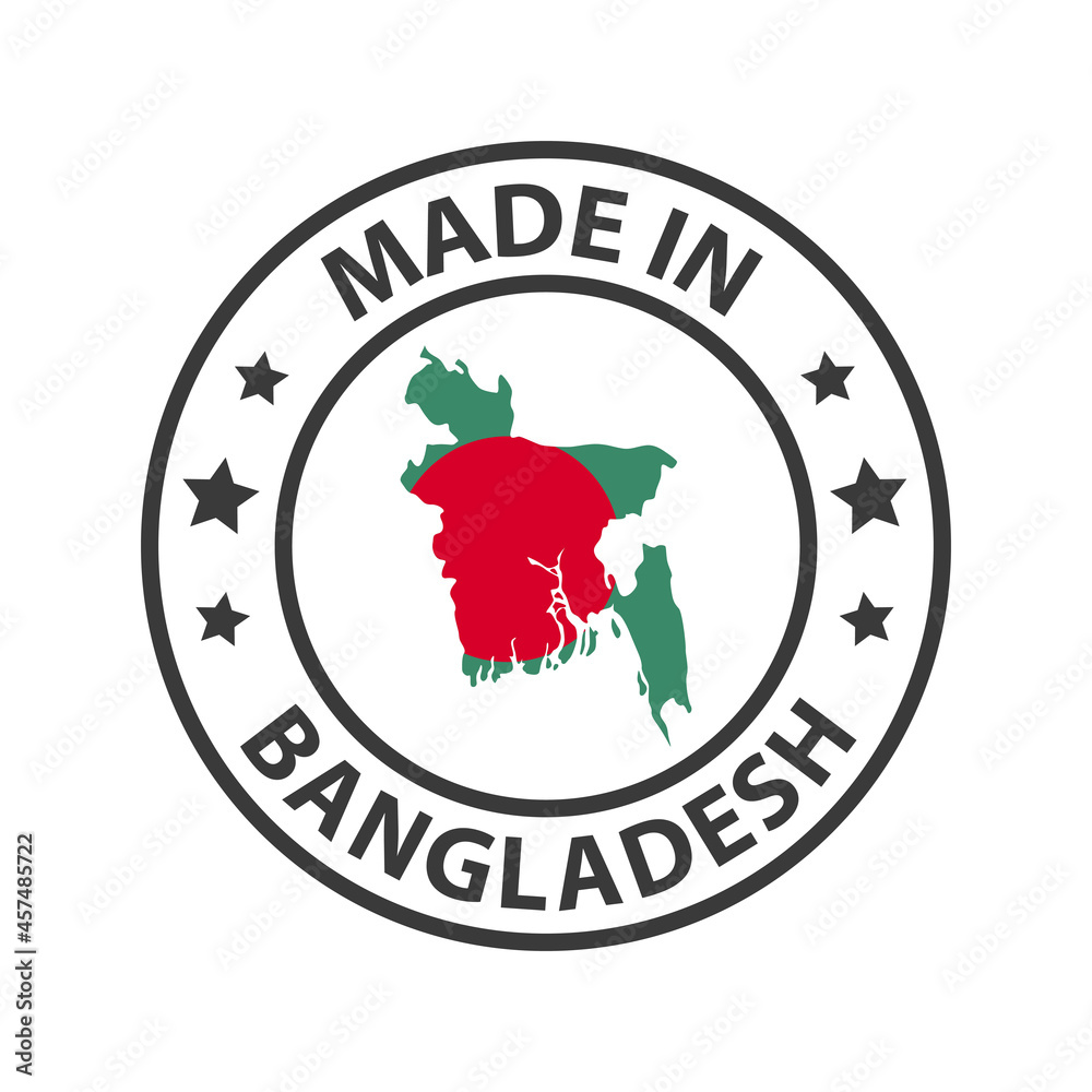 Made in Bangladesh icon. Stamp sticker. Vector illustration Made in Bangladesh icon. Stamp sticker. Vector illustration
