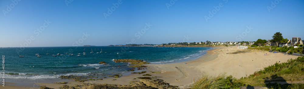view on the beach of lancieux in cotes d'armor view on the beach of lancieux in cotes d'armor