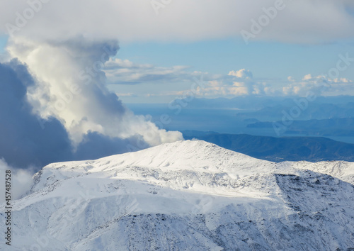 Wallpaper Mural Top of mount Monaque seen from Avachinksy Volcano, Kamchatka, Russia. Kamchatka in early autumn Torontodigital.ca