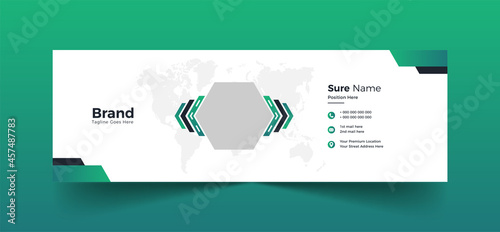 Email Signature Template Design, Corporate Email signature, Email Promotional Template