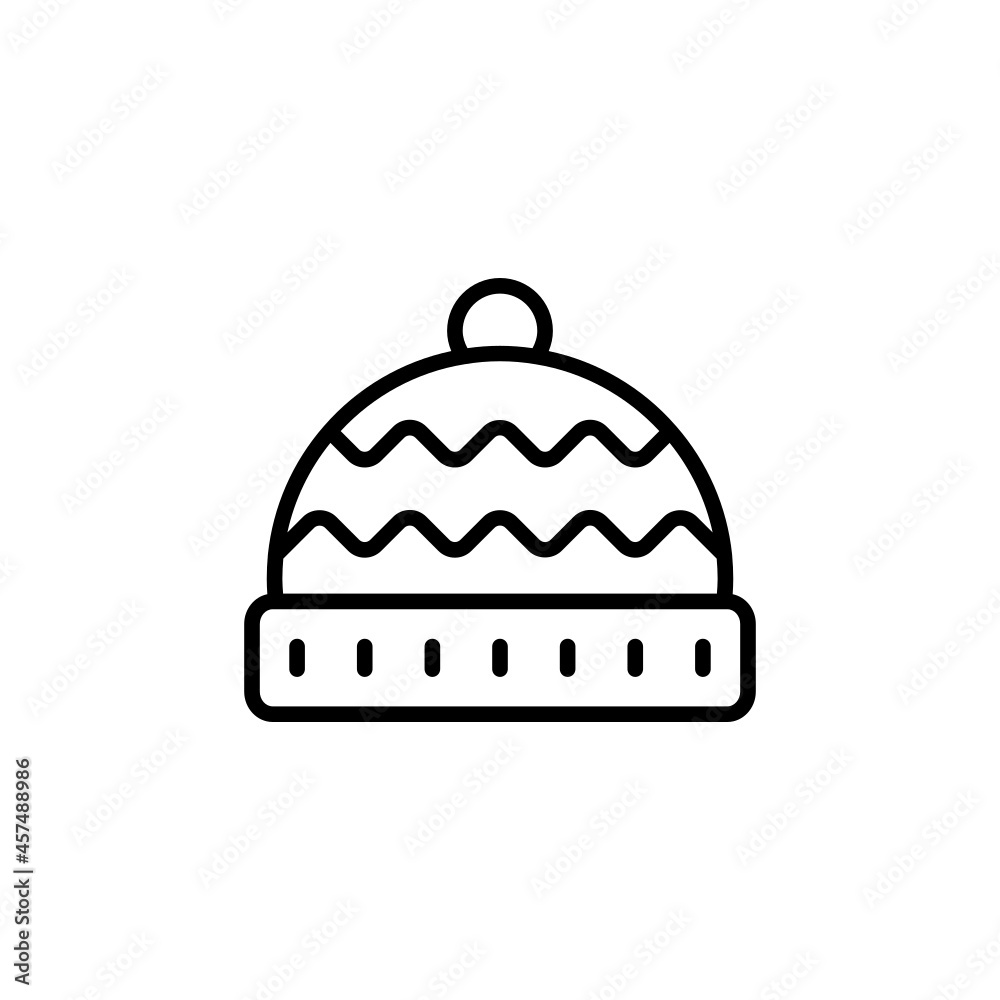 Vector illustration of line icon design. Hat icon. Suitable for use in applications, websites, social media, brochures, etc Vector illustration of line icon design. Hat icon. Suitable for use in applications, websites, social media, brochures, etc