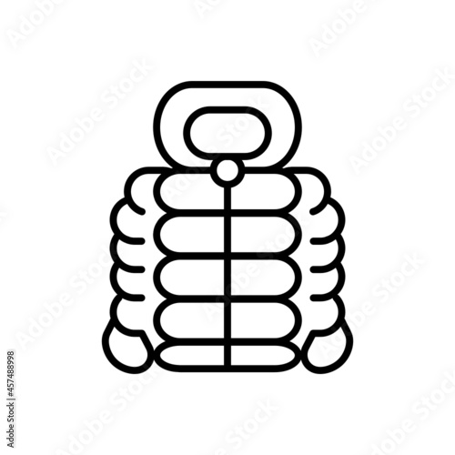 Vector illustration of line icon design. Jacket icon. Suitable for use in applications, websites, social media, brochures, etc