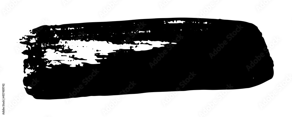 Smear of black paint on a white background Smear of black paint on a white background