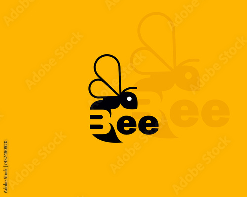bee logo creative initial b logo business sign symbol animal