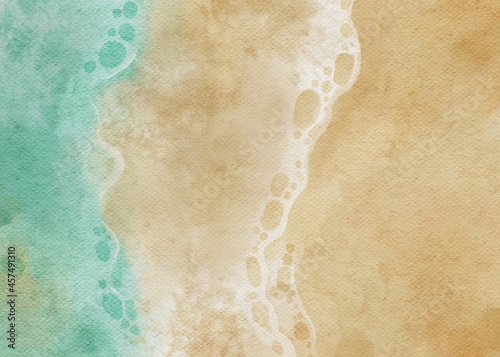 A AQUARELLE BEACH TEXTURE ILLUSTRATION