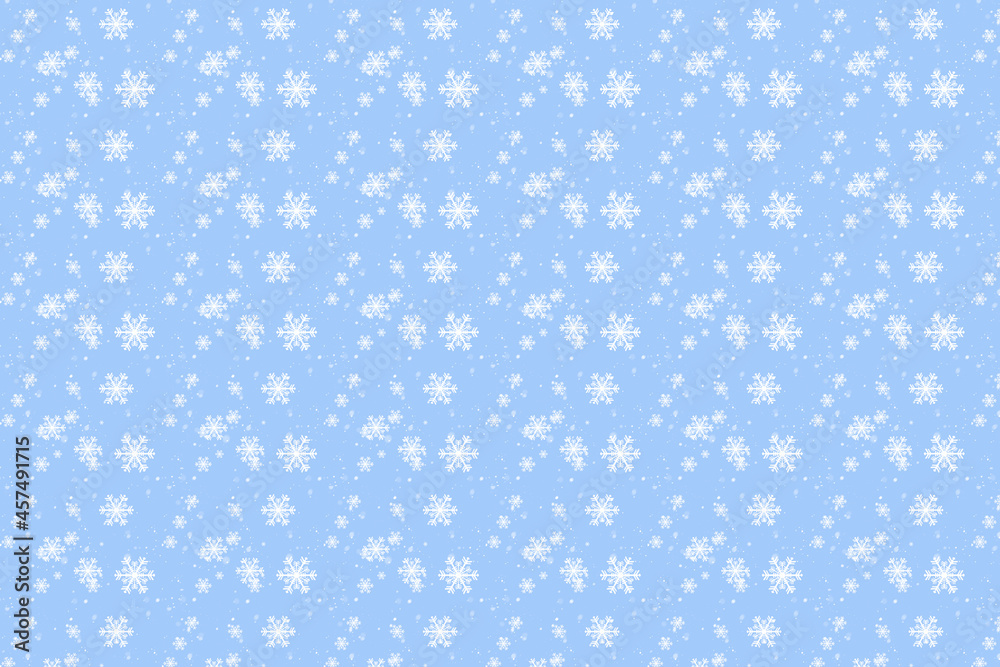 christmas background with snowflakes, blue christmas background