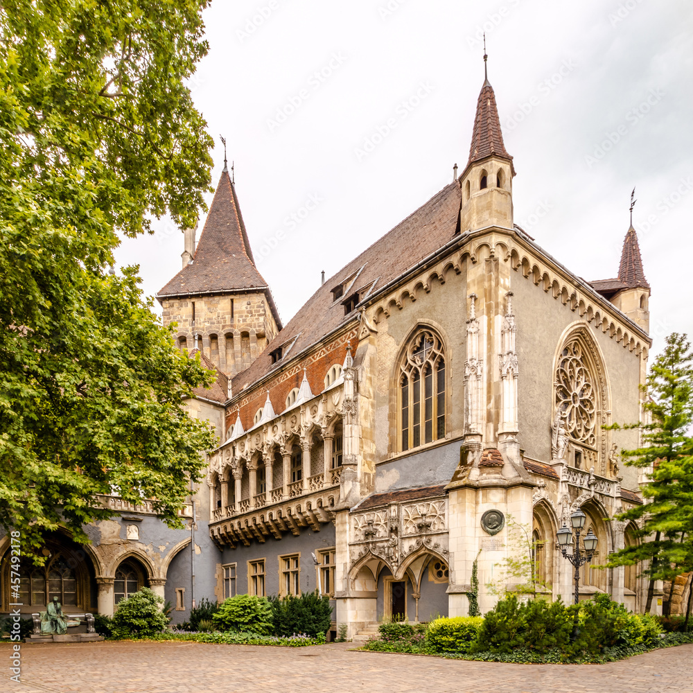 View at the Vajdahunyad Castle in Budapest, Hungary