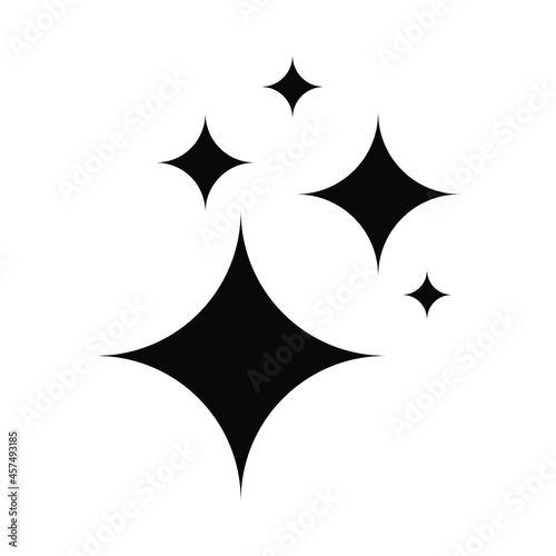 Sparkle icons. Sparkle Star icon on white background. Sparkle icon vector design illustration. Sparkle icon simple sign