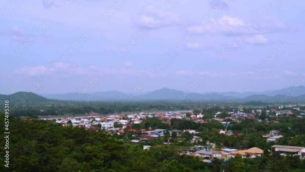 Cityscape view of chiang khan district on phu chang noi viewpoint at chiang khan loei city thailand.Chiang Khan is an old town and a very popular destination for Thai tourists
Cityscape view of chiang khan district on phu chang noi viewpoint at chiang khan loei city thailand.Chiang Khan is an old town and a very popular destination for Thai tourists