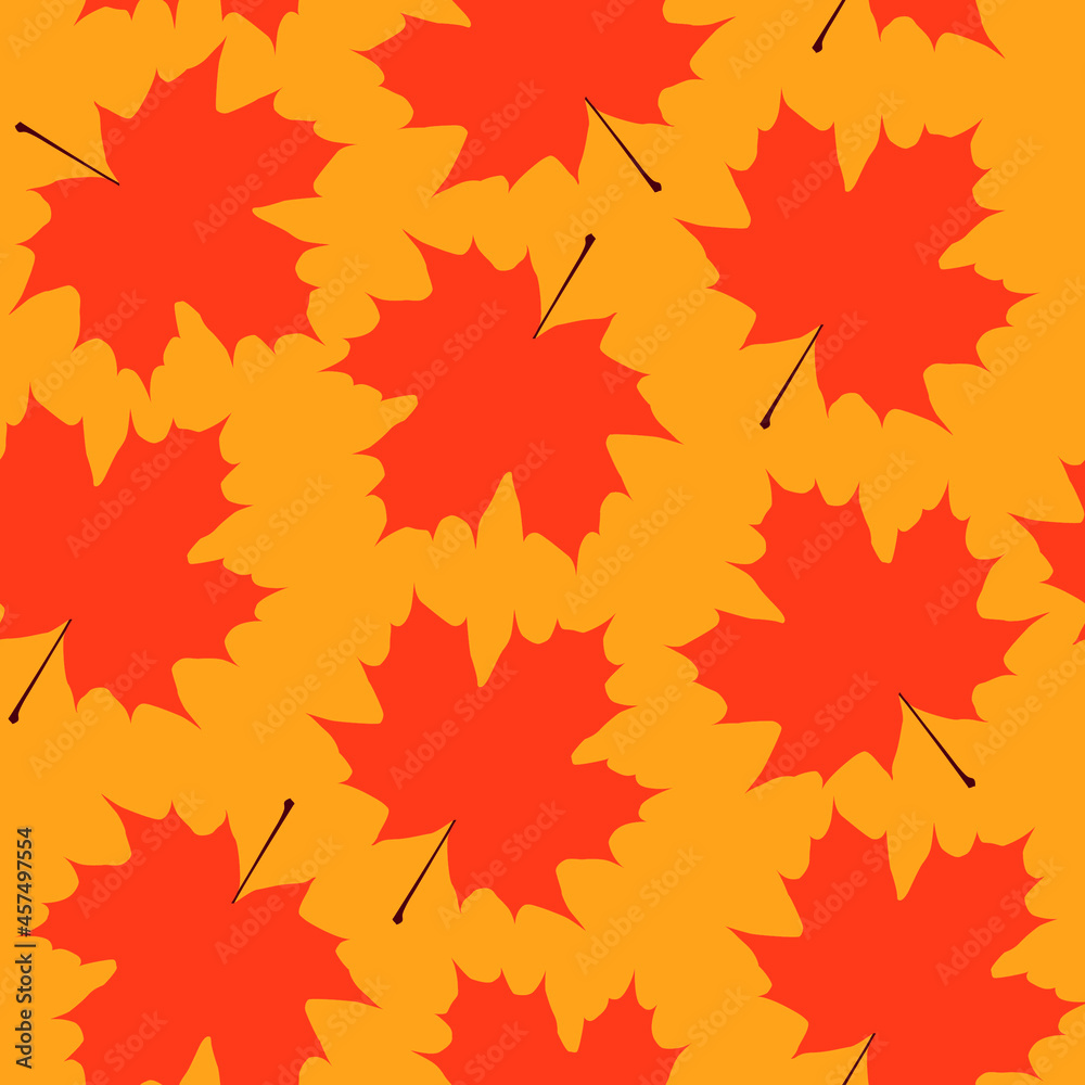 vector pattern with maple leaves. autumn falling leaves pattern flat image vector pattern with maple leaves. autumn falling leaves pattern flat image