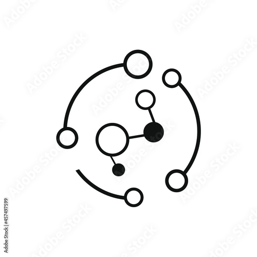 vector molecule inside the truncated circle