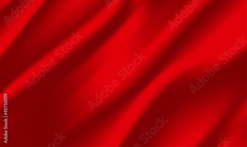 Abstract Red Silk vector background. Beautiful Red Silk. Drapery Textile Background. Abstract background luxury red cloth. Cloth soft wave. Creases of satin, silk, and Smooth elegant cotton. Vector